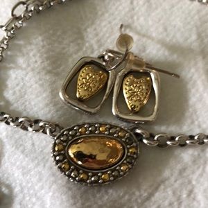 Necklace with earrings